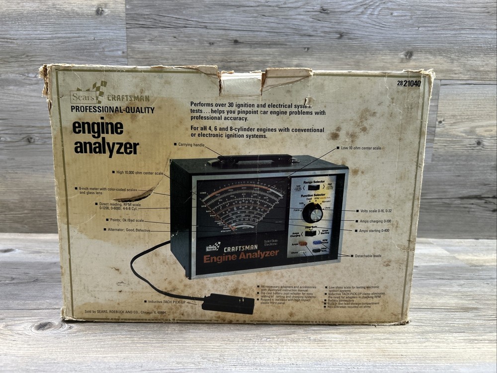 Sears Craftsman Professional Engine Analyzer 2821040