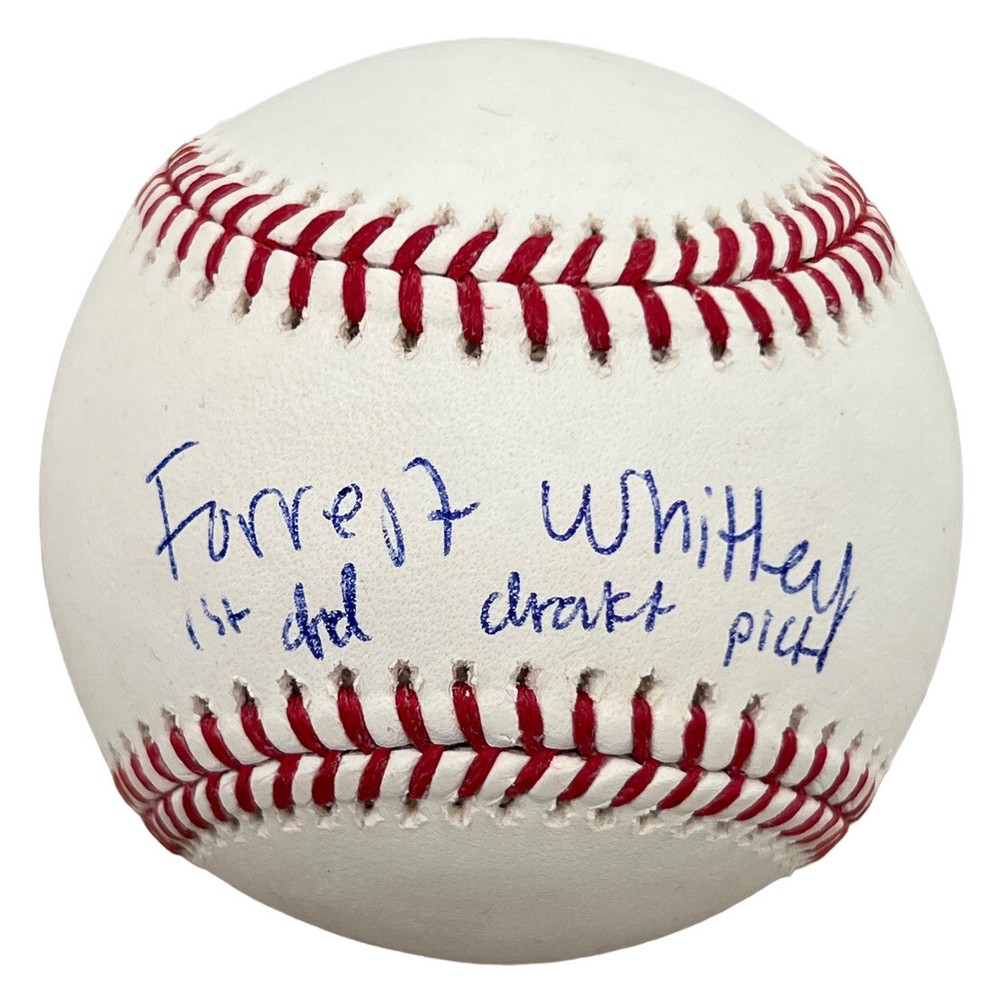 Forrest Whitley Signed Major League Baseball MLB w/ "1st Rd Draft Pick" BAS