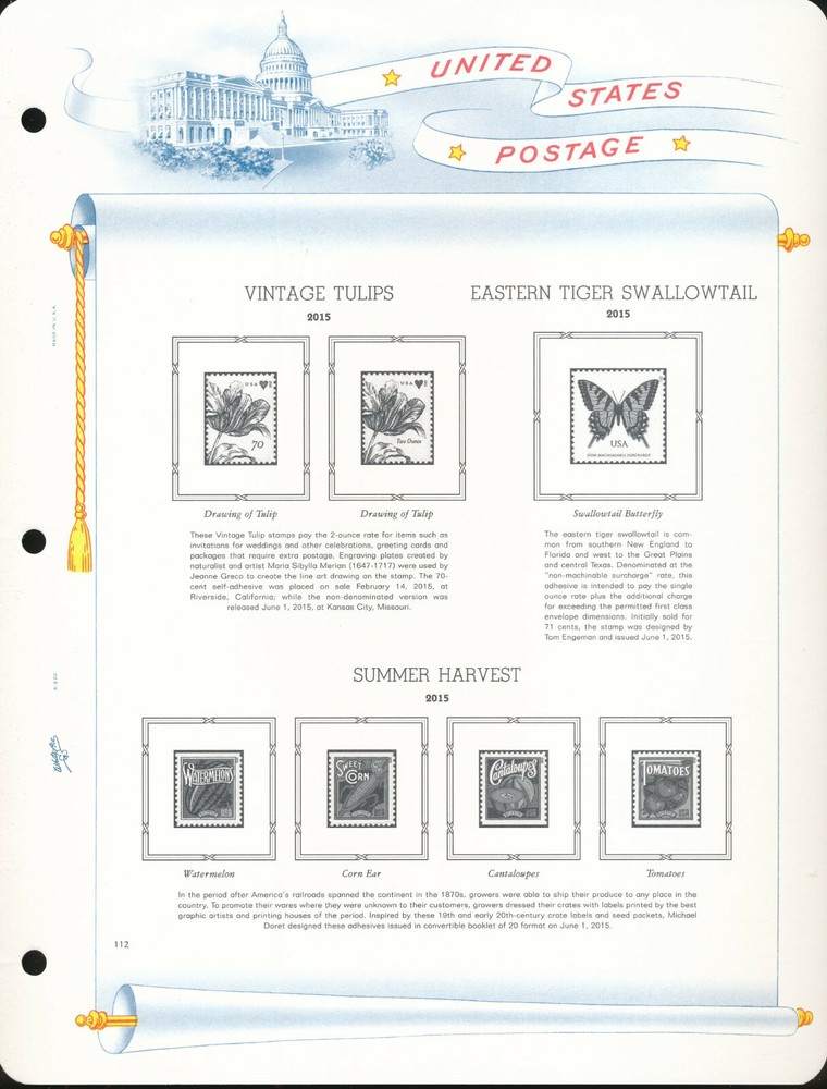 WHITE ACE 2015 US Regular Issue Singles Simplified Album Supplement USR-44