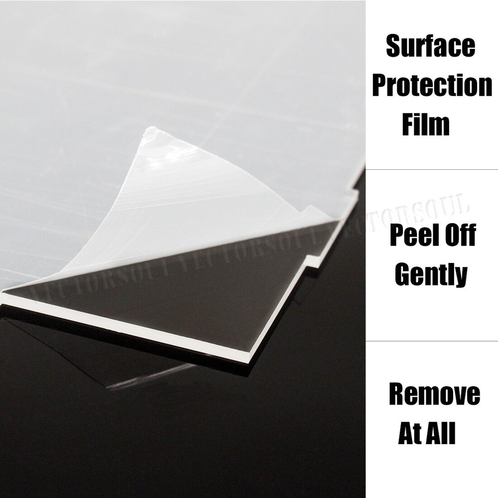 US 22"/56cm Acrylic Plastic Display Case BIG Box Clear Self-Install Dustproof