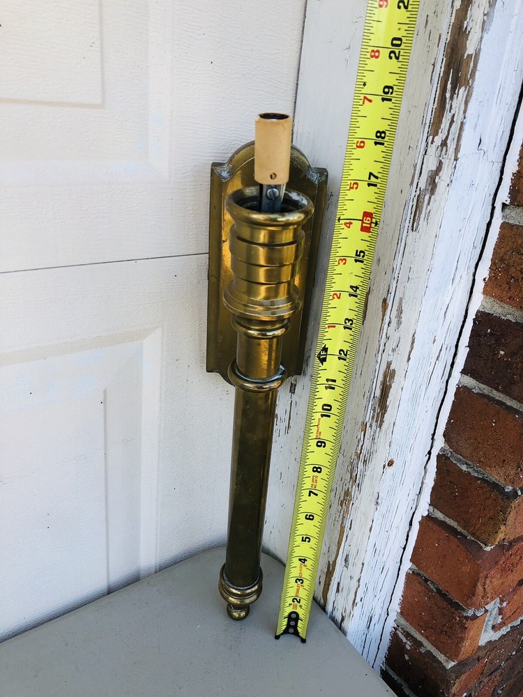 Vintage CHAPMAN Brass Lamp Wall Sconce