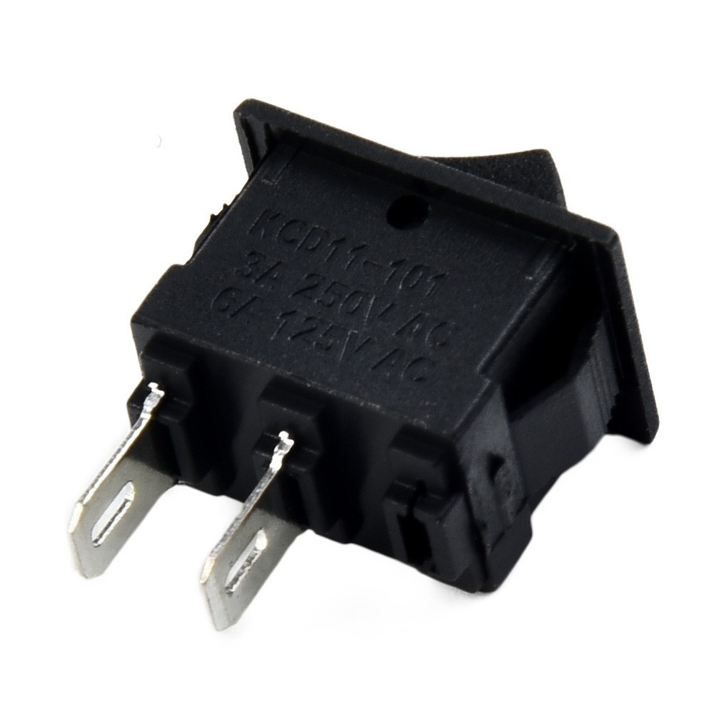 10pcs SPST On/Off Switch Mini Black 2 Pin Toggle Switch DC 12V-16A Tool