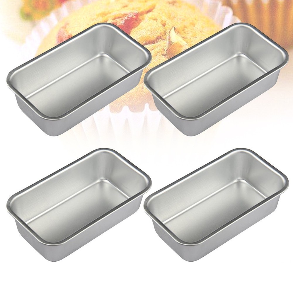 4pcs Practical Baking Tray Set for Cakes and Breads Kitchen Use