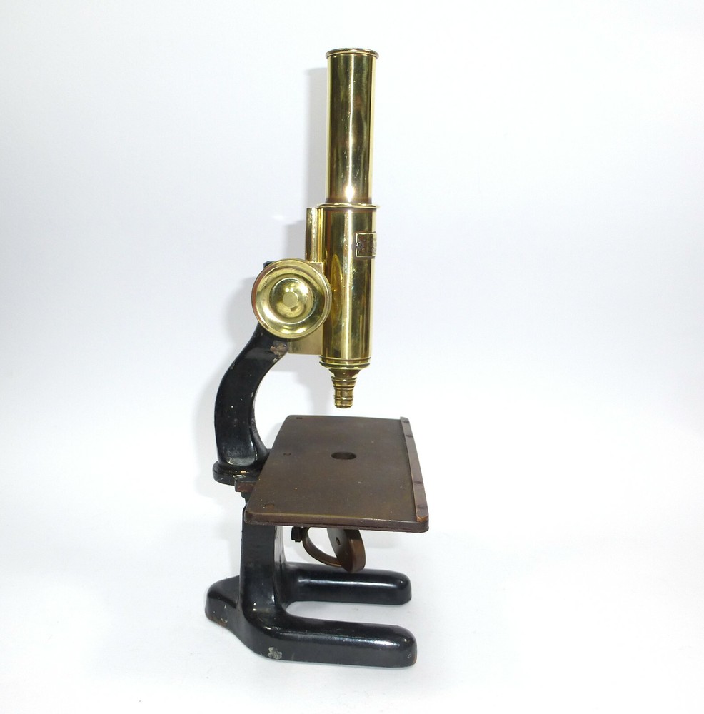 Optical Workshop Paul Waechter Berlin Trichinella Microscope about 1880