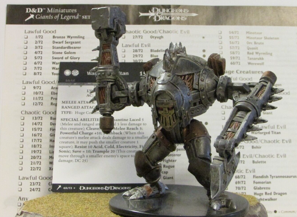 Dungeons and Dragons Miniatures Giants of Legend - Singles