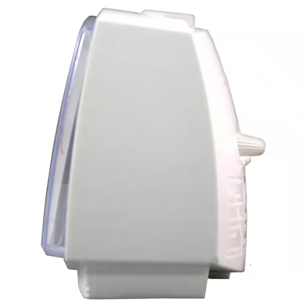 NEW Durable Tall Electrical Analog White Alarm Clock 3in with Backlight Quartz