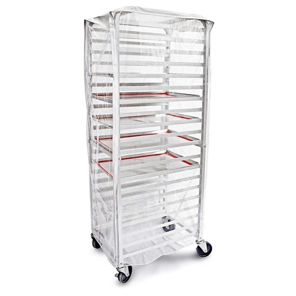 530387 Commercial-Grade Sheet Pan/Bun Pan Rack Cover, Plastic, 20-Tier, 28" L X