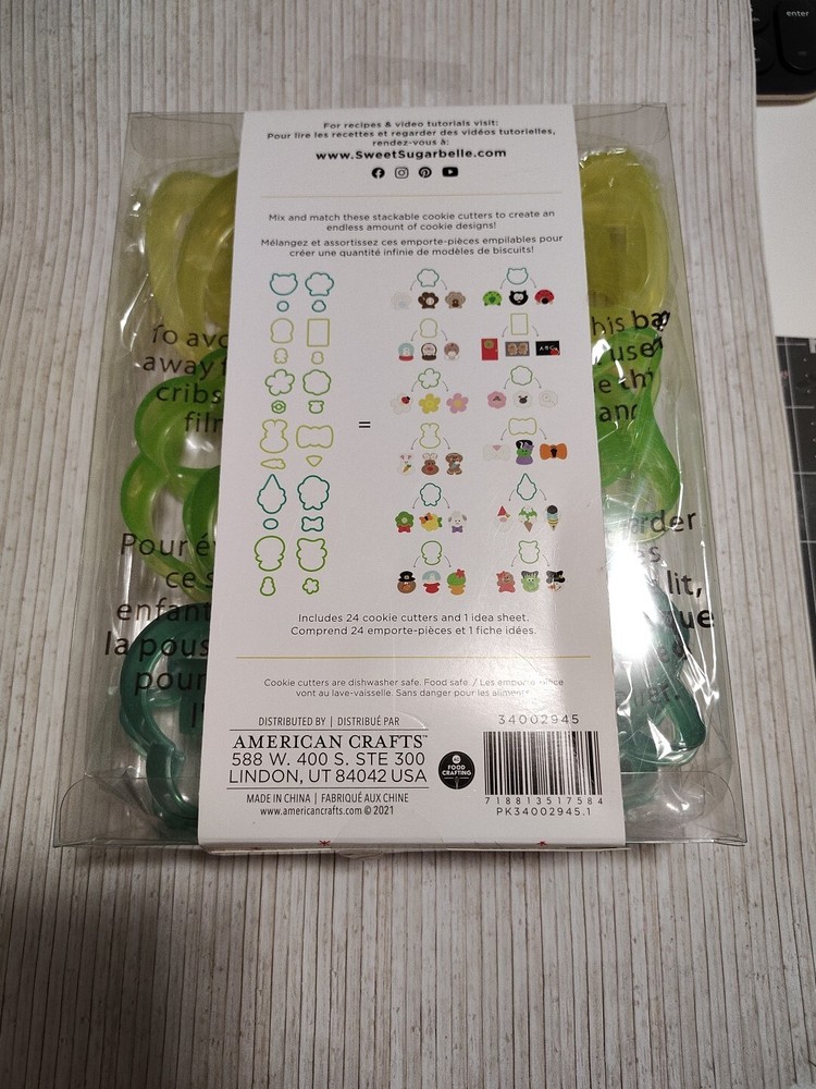 Sweet Sugarbelle Cookie Cutters 24/Pkg-Stackers~NEW CRAFTS BAKING DIY