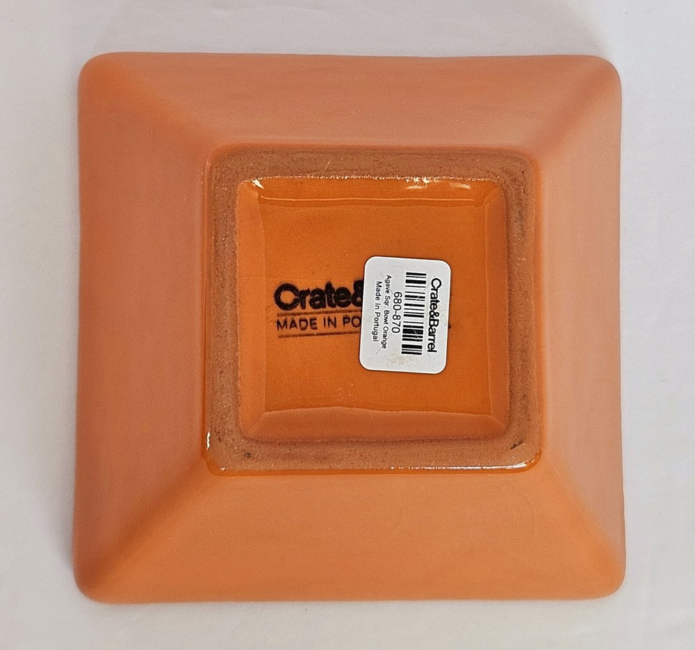 Crate & Barrel Agave 18.5" Aqua Rectangular Serving Tray + 2 5" Condiment Bowls