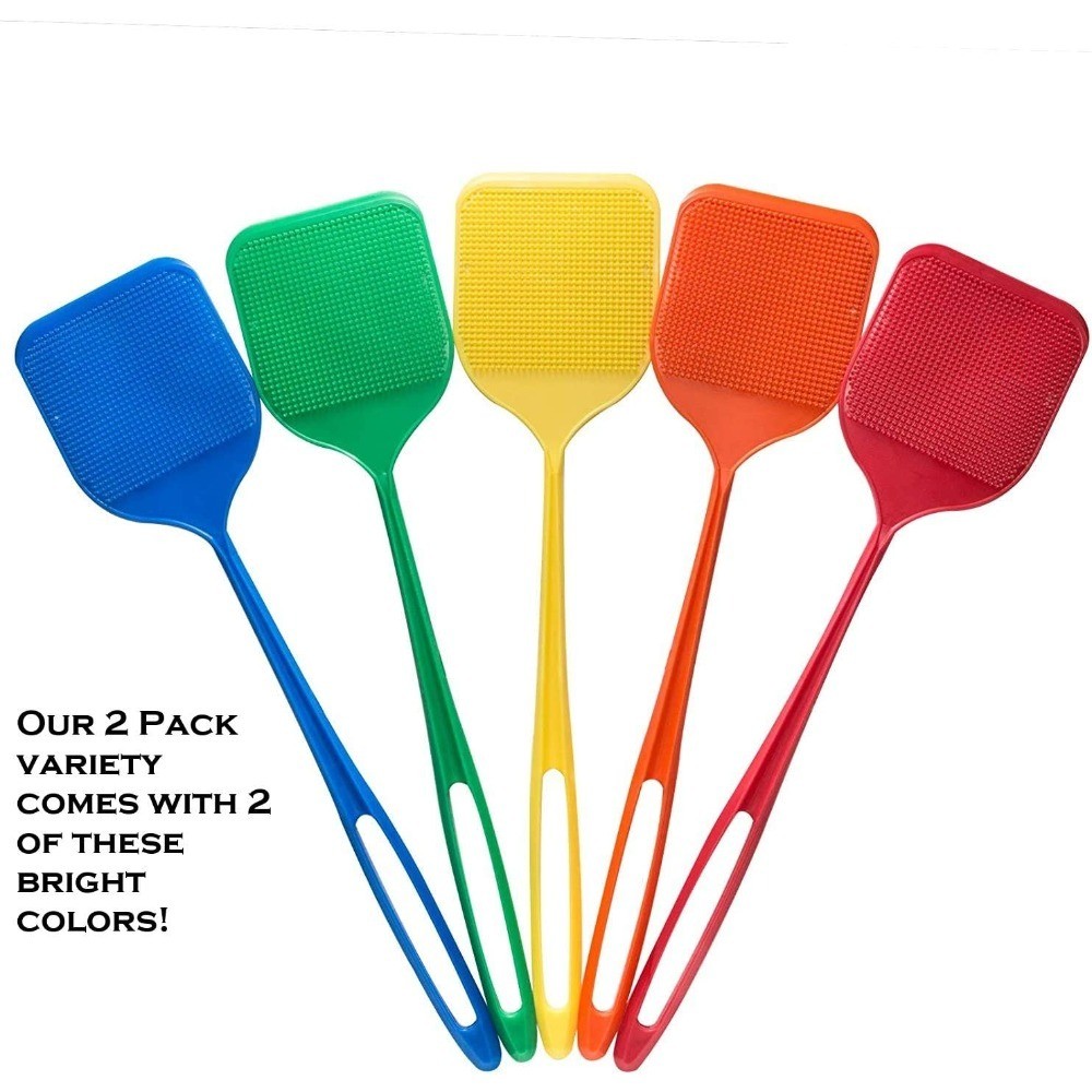Fly Swatter with 904 Spikes for Effective Bug & Insect Killer, 2-Pack