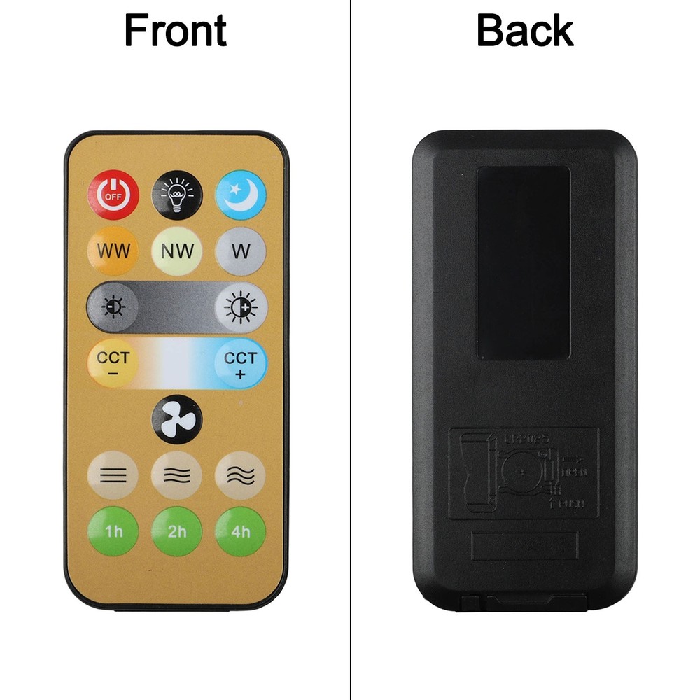 2pcs Replacement Remote Controls for E27 Ceiling Fan and Light Systems