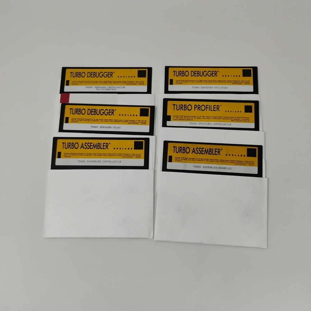 Borland Turbo Pascal With Objects Version 6.0 Professional Edition PC Software