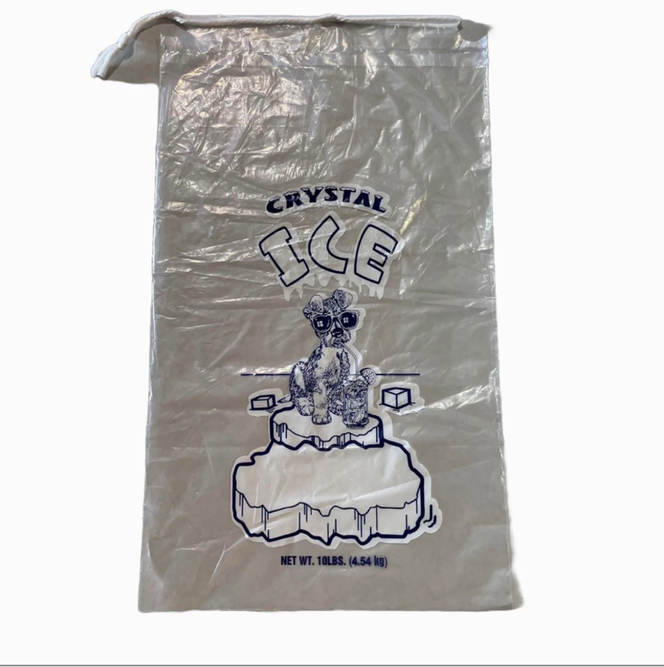 10 LB LBS Ice Bag Bags w/ Drawstring COMMERCIAL Choose Your Quantities FREE SHIP