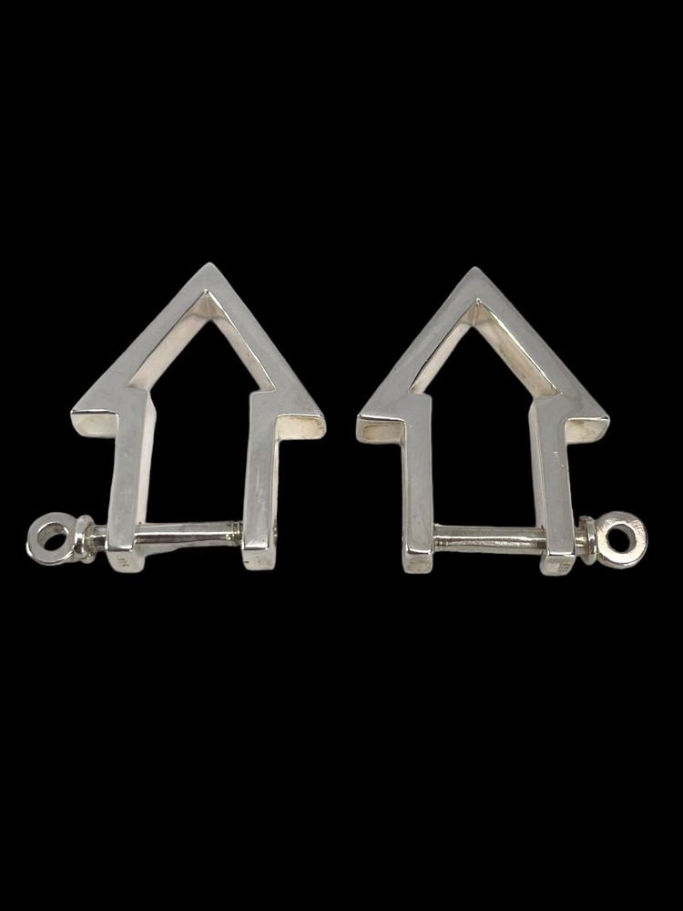Solid Silver Shirt Shackles by Bullionboy Cufflinks That Show Commitment at Work