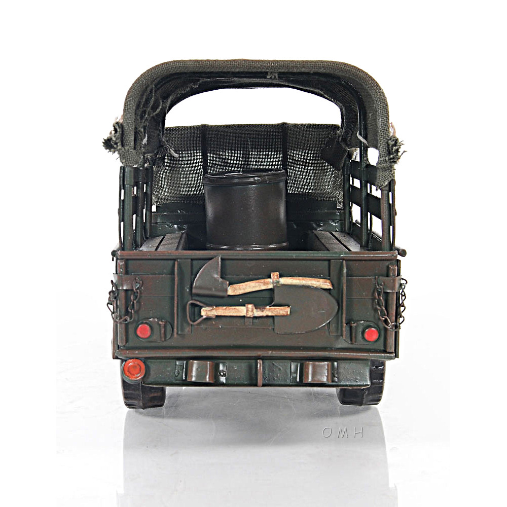 Dodge M37 Military Command Truck Metal Model 13" US Army 1950's Korean War Decor