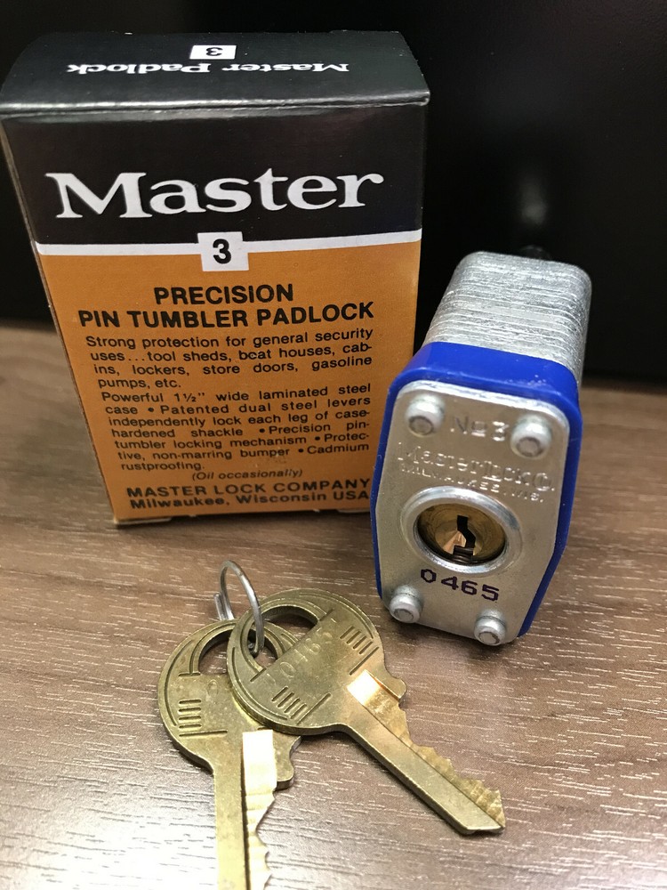 Master Lock 3KA 0465 Laminated Steel Padlock