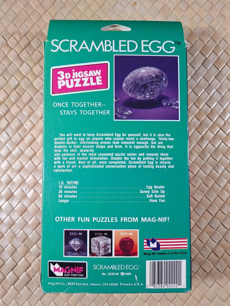 Magnif Scrambled Egg 3D Jigsaw Puzzle - 32 pieces