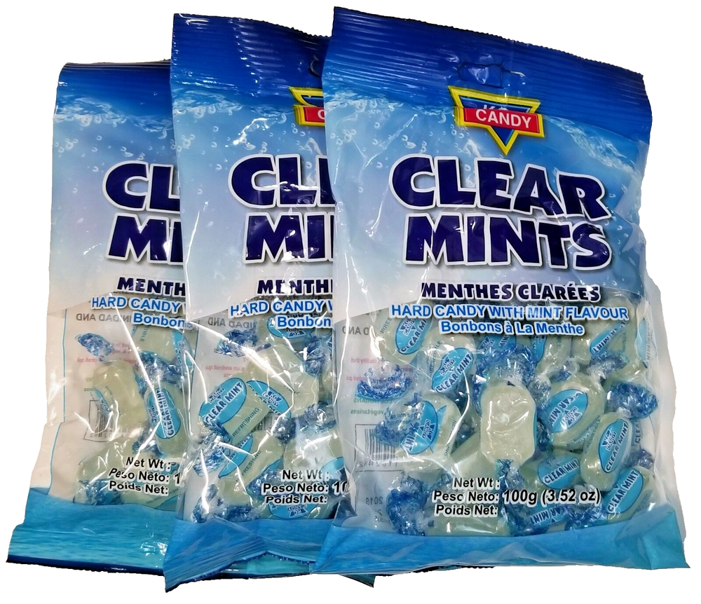 Clear Mints by KC 3.52 oz each ( 3 - pack )