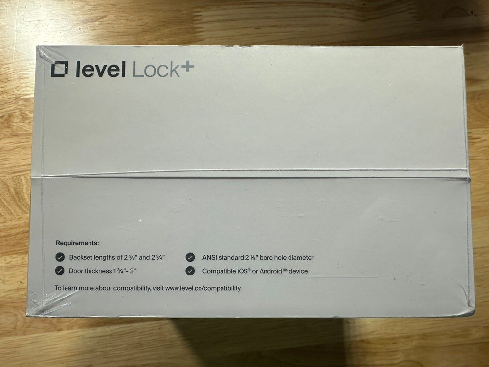 Level Lock + Smart Lock Works With Apple Home & Keys, Google Alexa And Ring