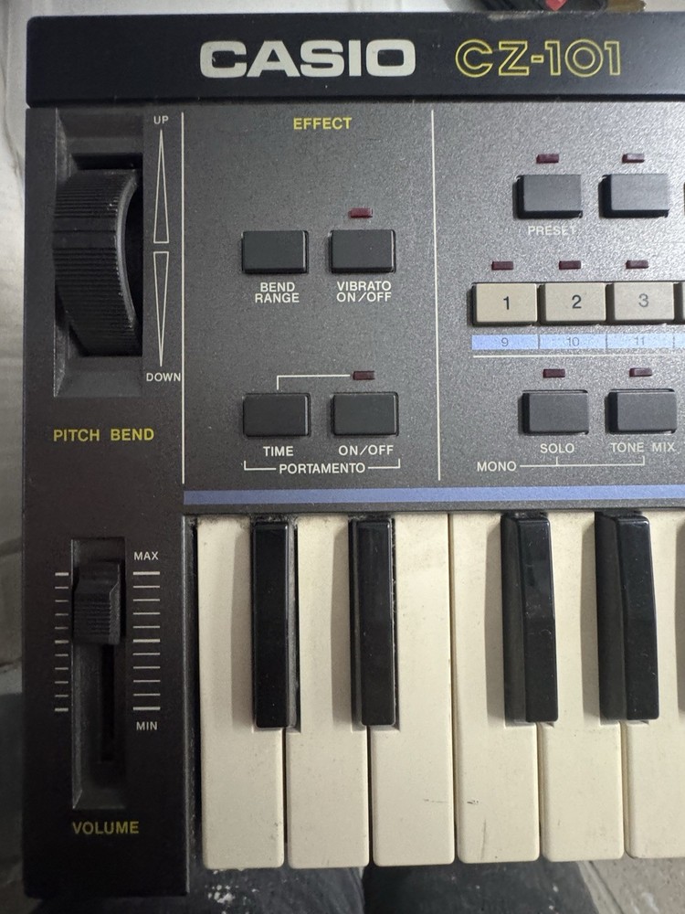 Casio CZ-101 Vintage Synth + First Act Keyboard Bundle – Untested/Working