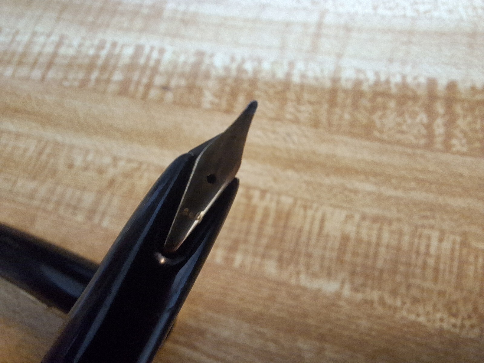 Vintage 1960's Montblanc Lead Crystal Hand Cut Inkwell and Black Base - Used