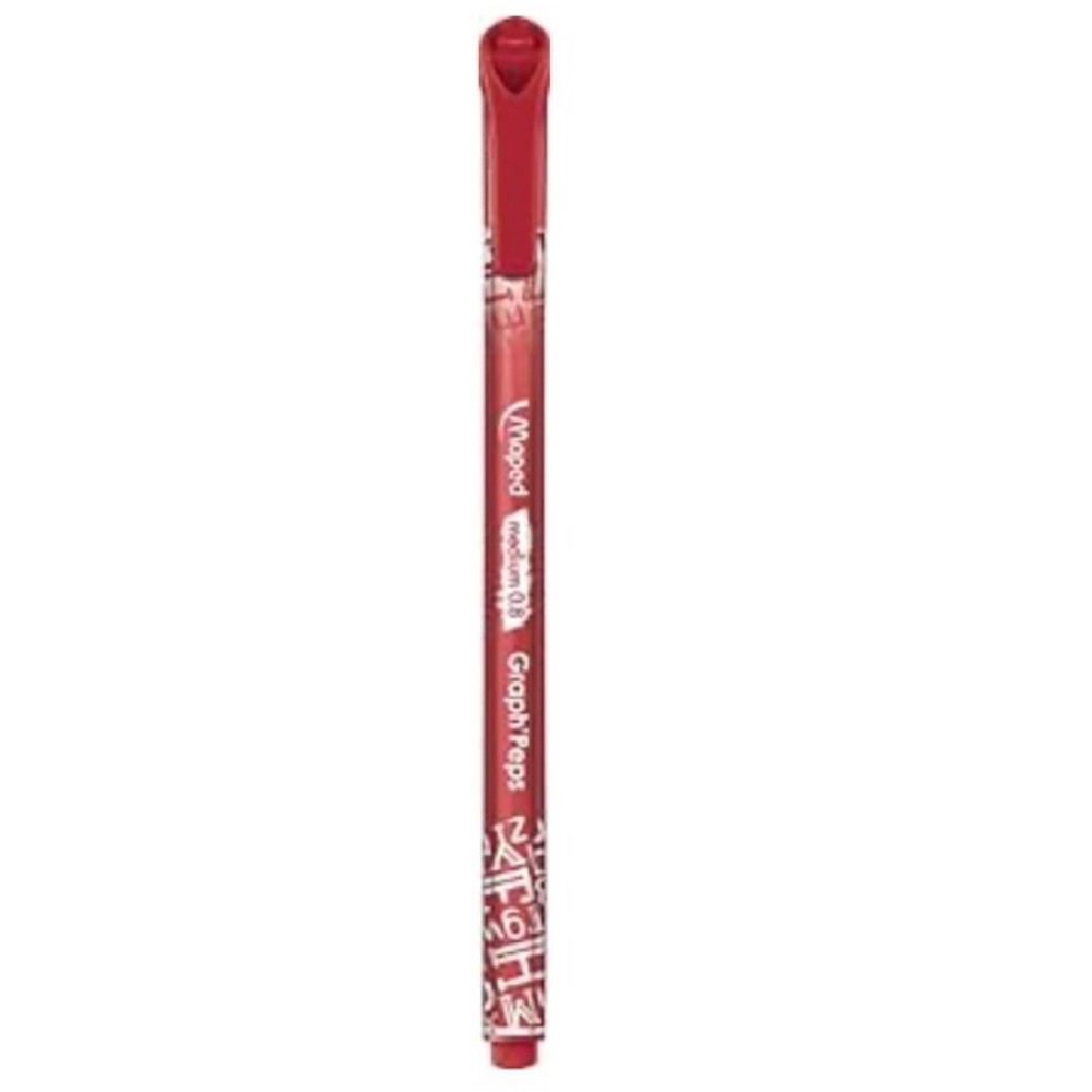 Maped 12pk 0.8mm Graph' Peps Medium Tipped Fine Line Felt Pens - Triangular Tip
