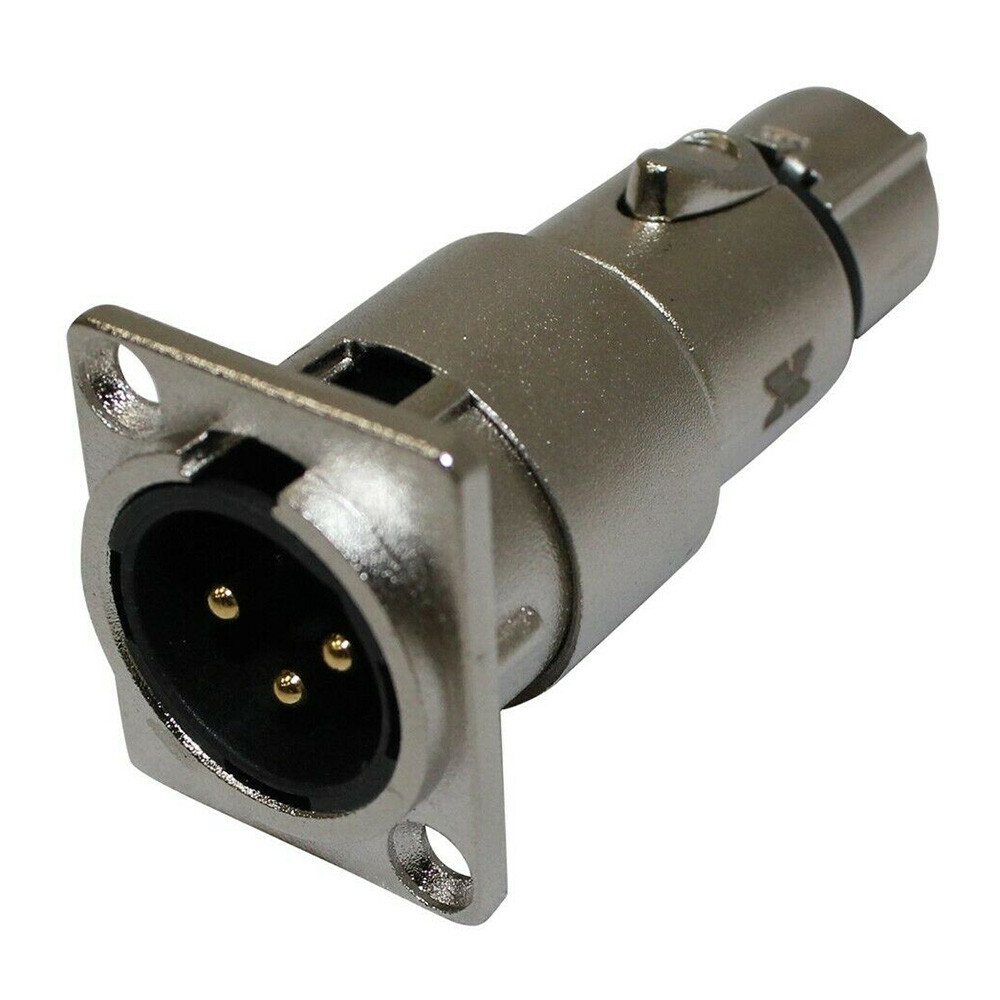 ProX XC-3MDF XLR Male To Female Adapter For Panel Mount