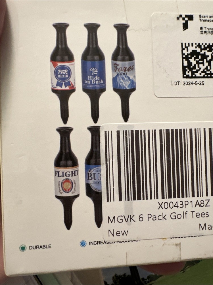 2-6pk. Beer Bottle Golf Tees
