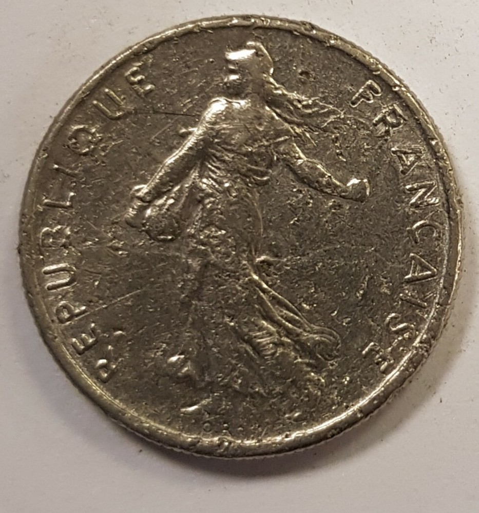 French 1973 Half Franc