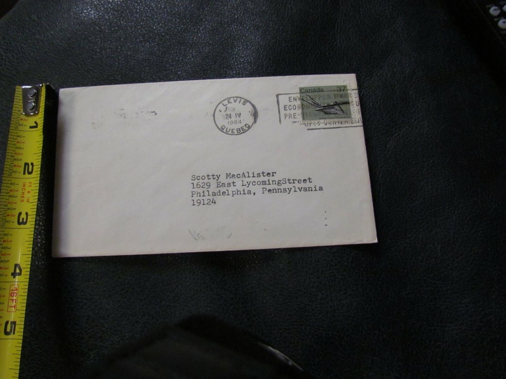George Maranda Autographed Envelope JSA Auction Certified