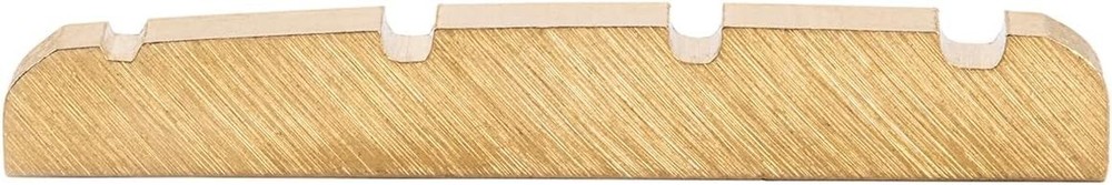 Musiclily Basic 42mm Pre-Slotted Electric Bass Brass Nut for 4-String Precision