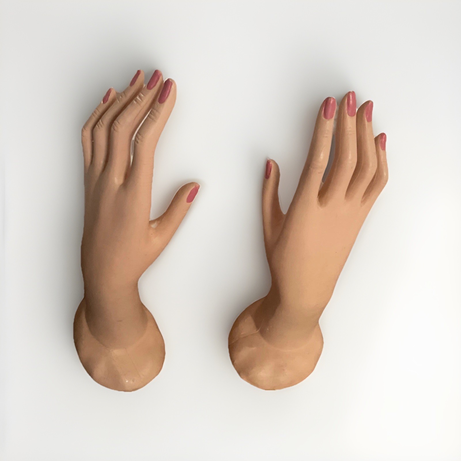 Antique/Vintage French Style Mannequin Hand Pair, 11-11.75”Tall