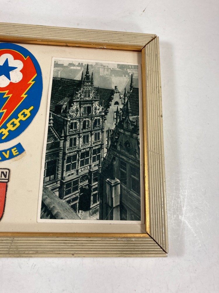 WW2 Occupation US Army Military Bremen Enclave Souvenir Frame Wall Hanging