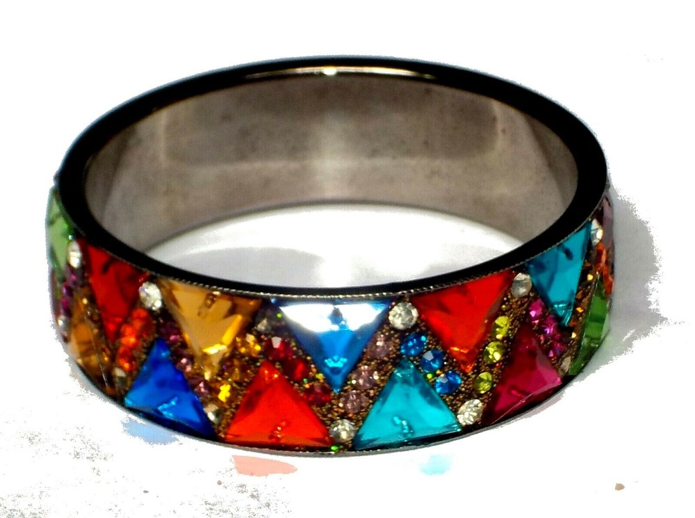 Bracelet Multicolored Crystals Bangle