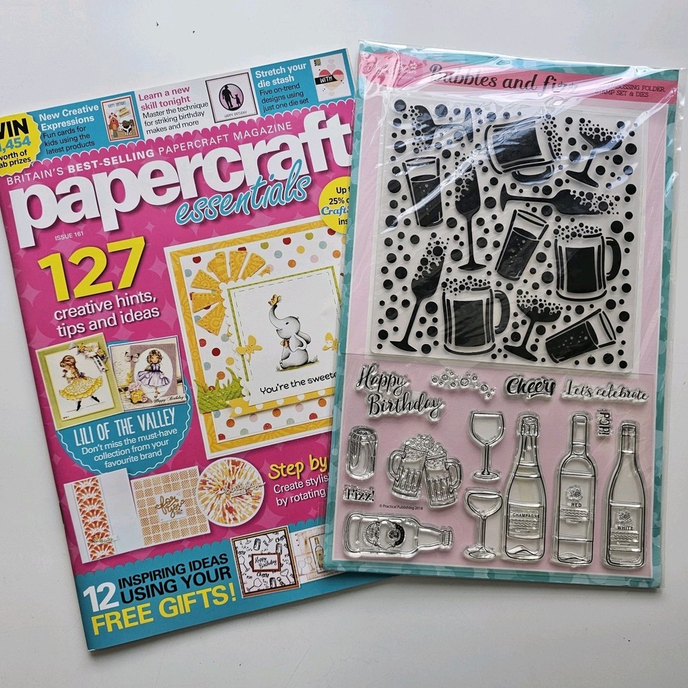 Papercraft Essentials Cardmaking Magazine Issue 161 With Clear Stamps