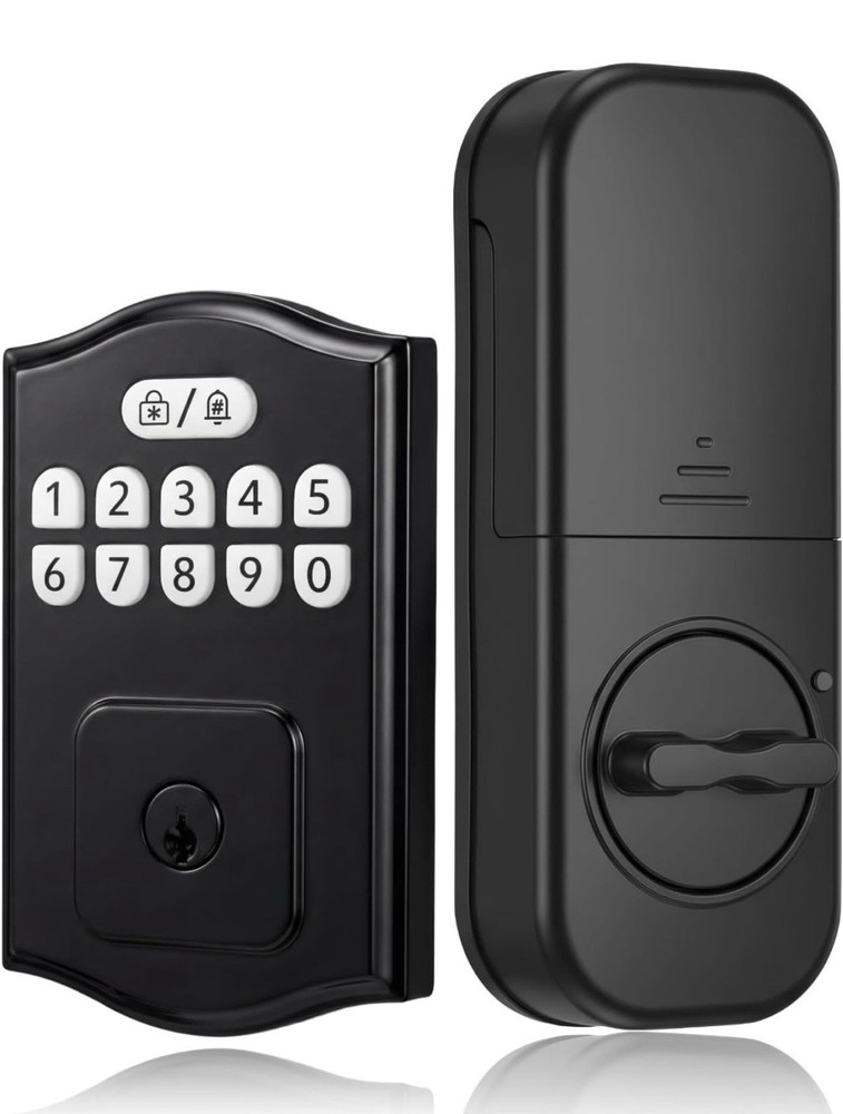 Keyless Entry Door Lock Electronic Deadbolt 200 Codes Auto Lock Smart Lock