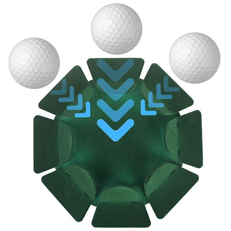 2 PCS All-Direction Golf Putting Cup Golf Practice Hole Cup Surface Flocking ...