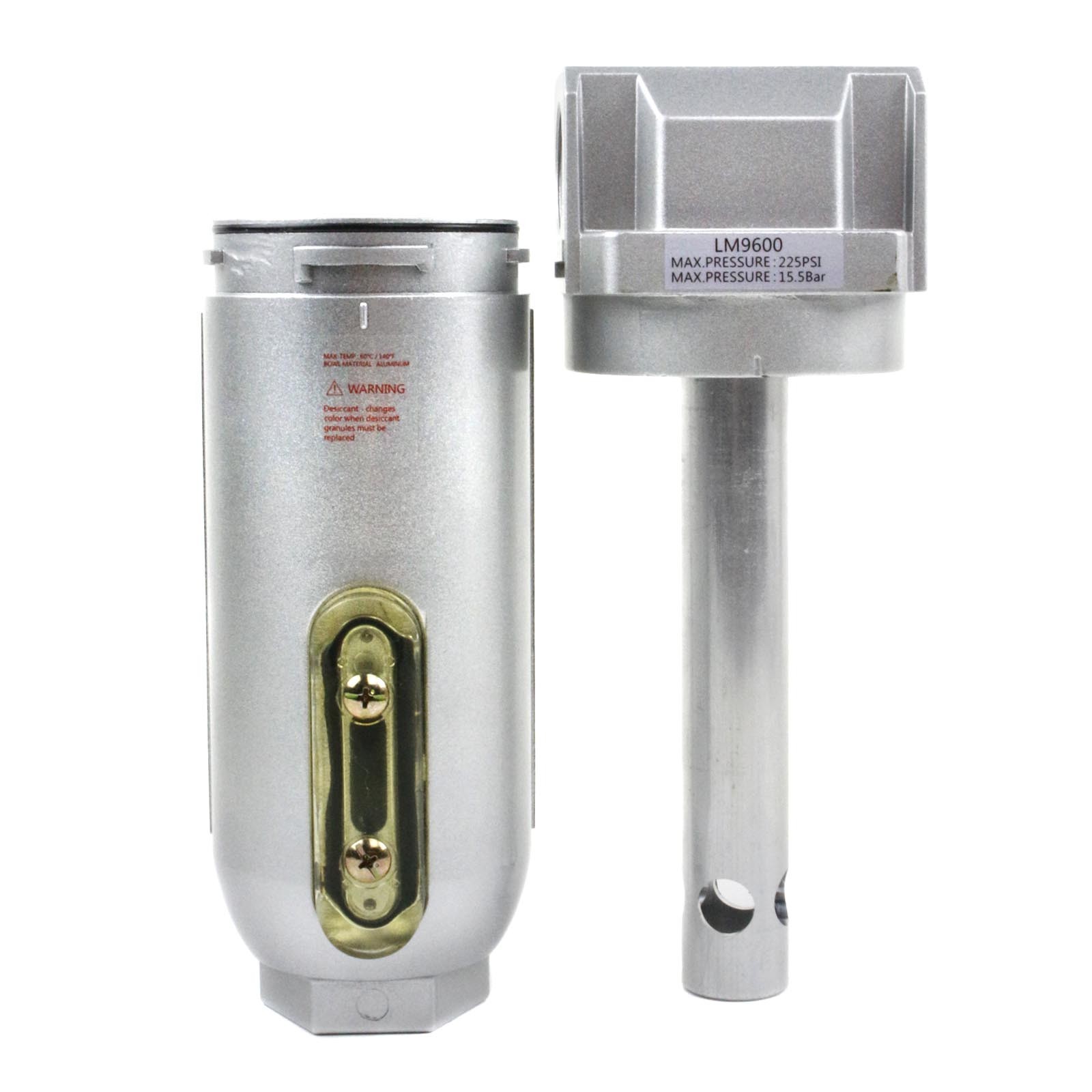 1" Compressed Air In Line Filter Desiccant Dryer Moisture Water Separator