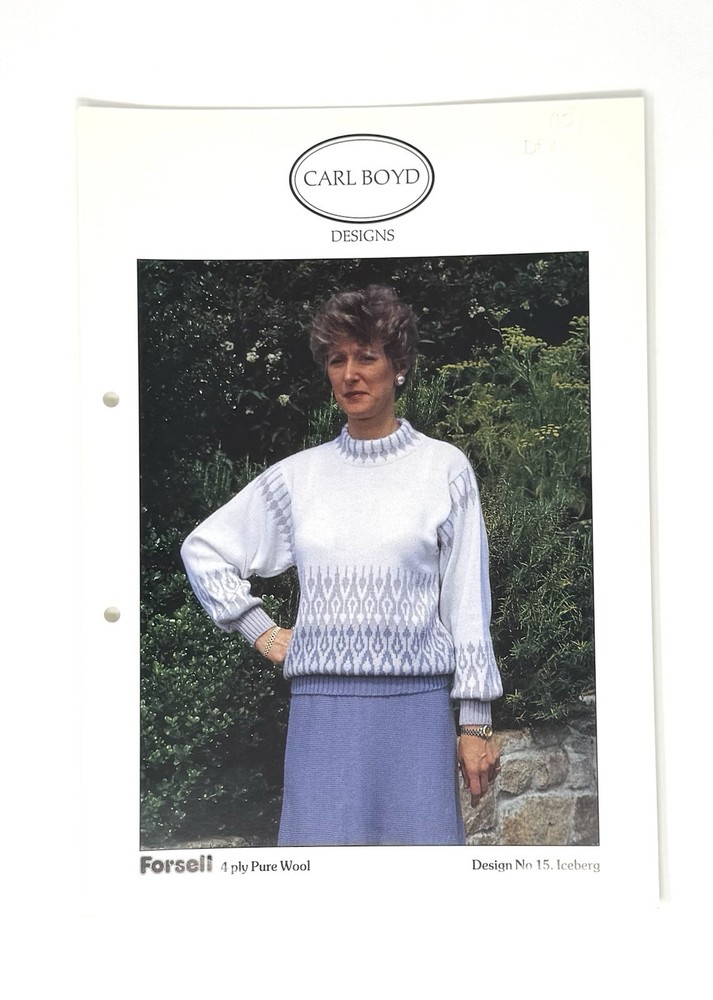 Machine Knitting Pattern - Carl Boyd Designs - 4 Pattern Lot