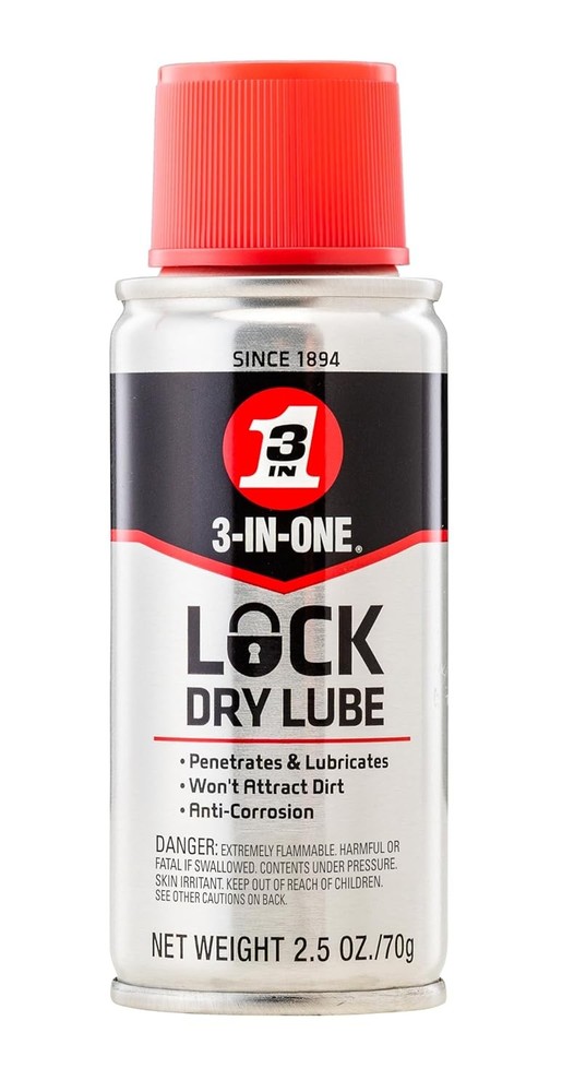3-IN-ONE Lock Dry Lube 2.5 OZ
