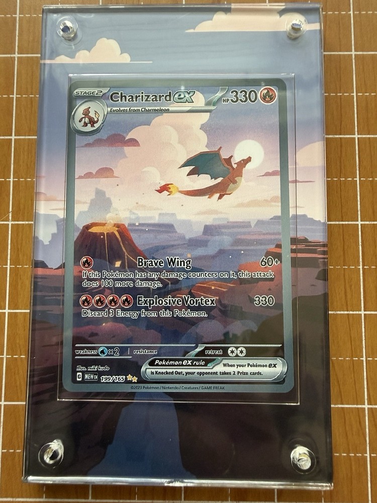 Pokemon Charizard EX SIR/ Charmeleon/ Charmander 151 Extended Artwork Cases