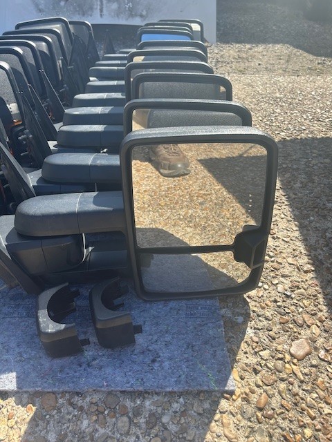 OEM, SIDE MIRROR ASSEMBLY, RH PASSENGER, BLACK, 2019-2025 CHEVY 4500/5500/6500