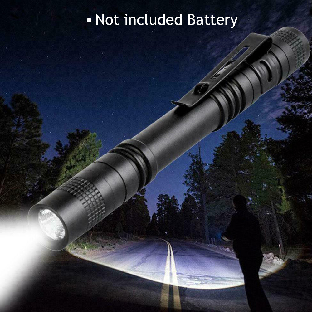 2x 900000lm Tactical Small Flashlight LED Torch Light Mini Super Bright Penlight