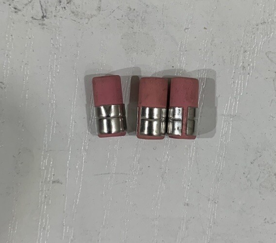 3 Pieces Erasers A. T. Cross Mechanical Pencil Erasers in 1 Tube New Old Stock