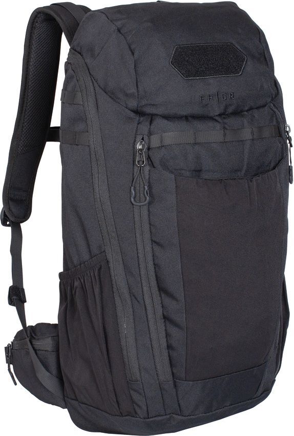 FHIOR Tactical Backpack 30L Black w/Large Main Compartment Adjustable Straps