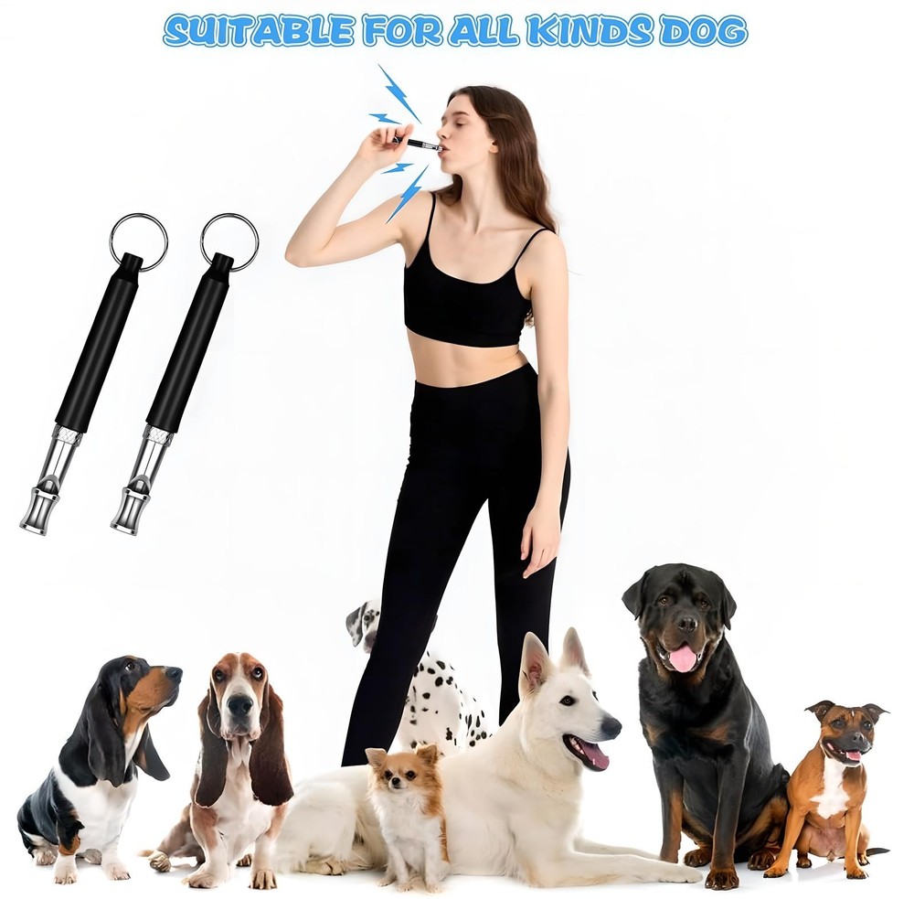 4PACK Dog Whistle Stop Barking Neighbor's Dog Training Tools Pet Recall Control