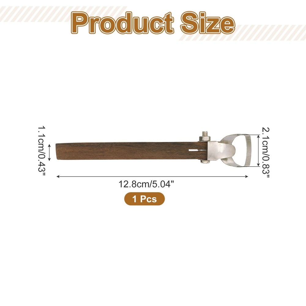 Pottery Handle Making Tool, Scraper Pottery Carving Tool (Semi-circular)