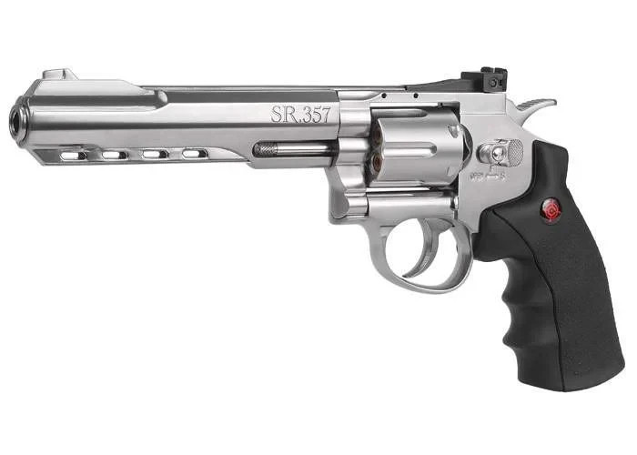 (NEW) Crosman SR.357 CO2 Revolver, Silver