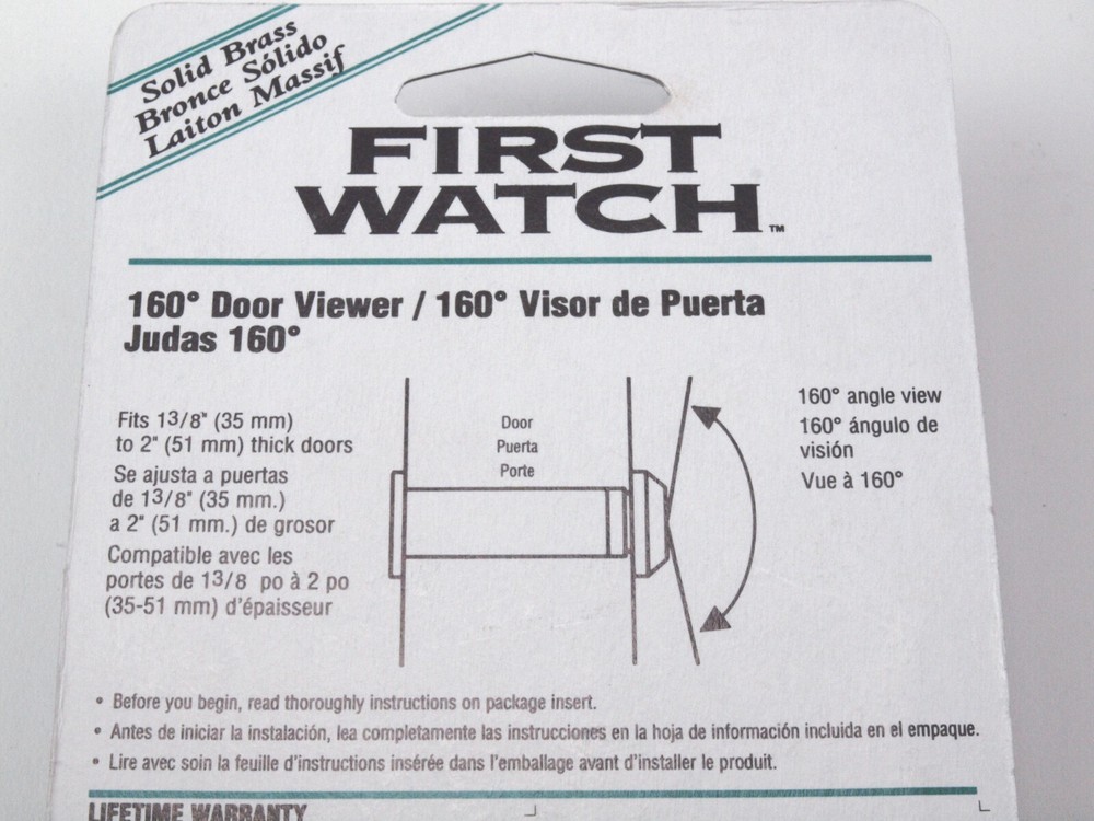 First Watch 160 Degree Door Viewer