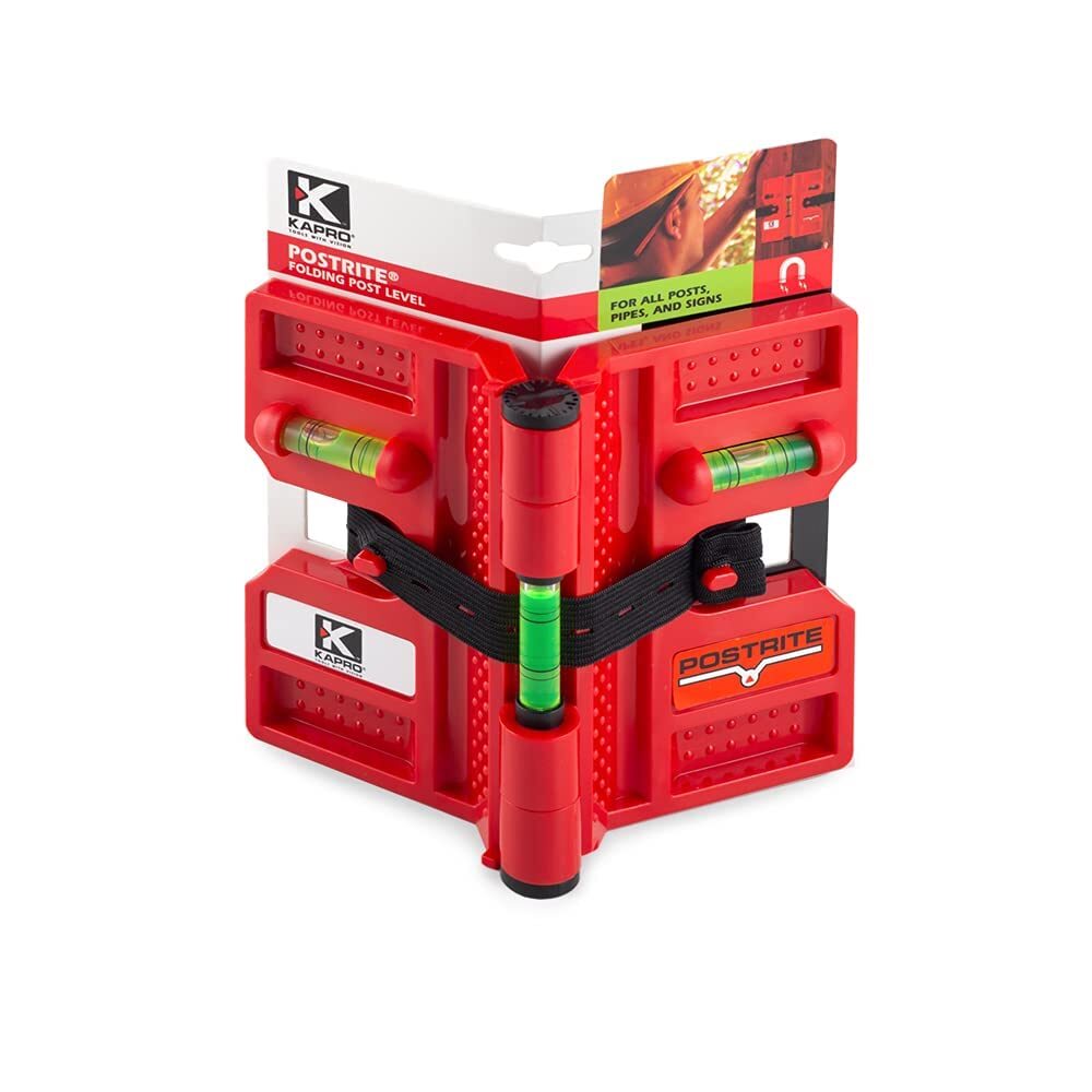 Kapro 340 Postrite Adjustable Red Post Level With Magnets And Vials